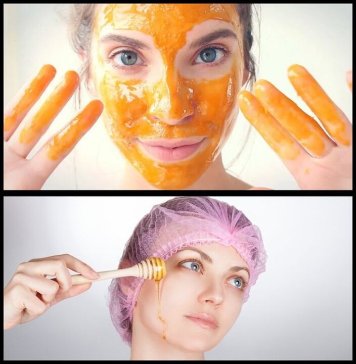 rejuvenating mask with honey and hawthorn